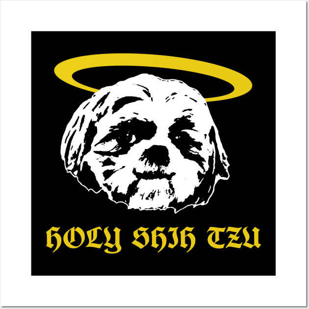 Holy Shih Tzu - Dog Lover Dogs Wall Art by fromherotozero